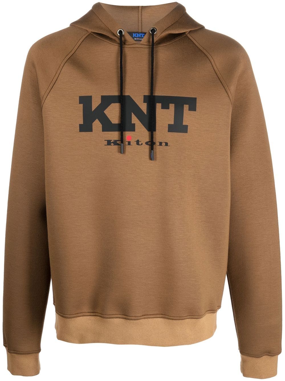 Kiton logo-pront long-sleeve hoodie | Smart Closet