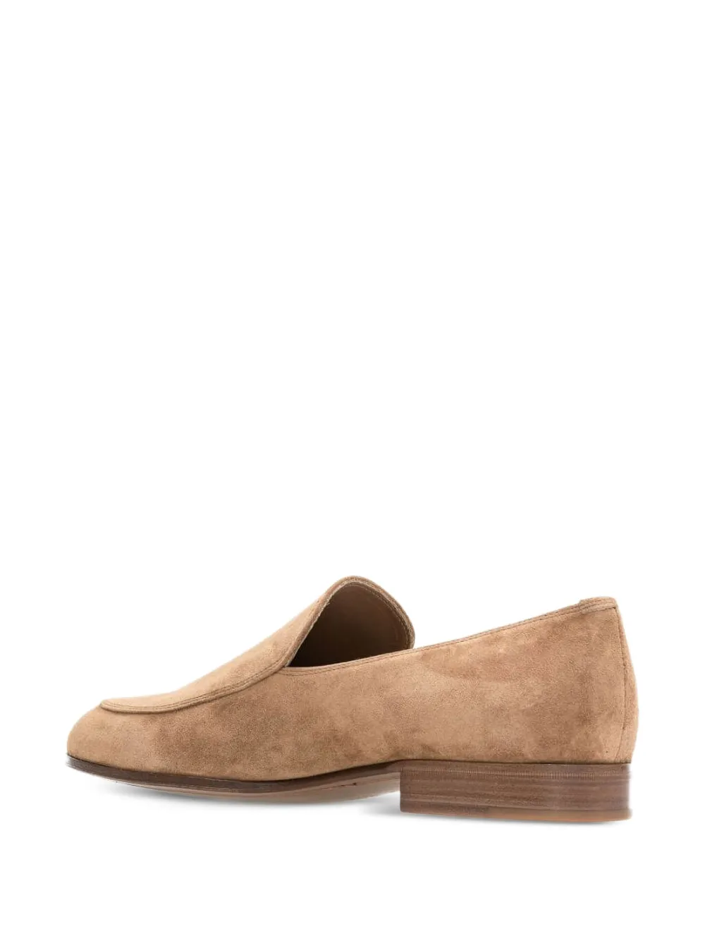 Gianvito Rossi suede leather loafers Brown