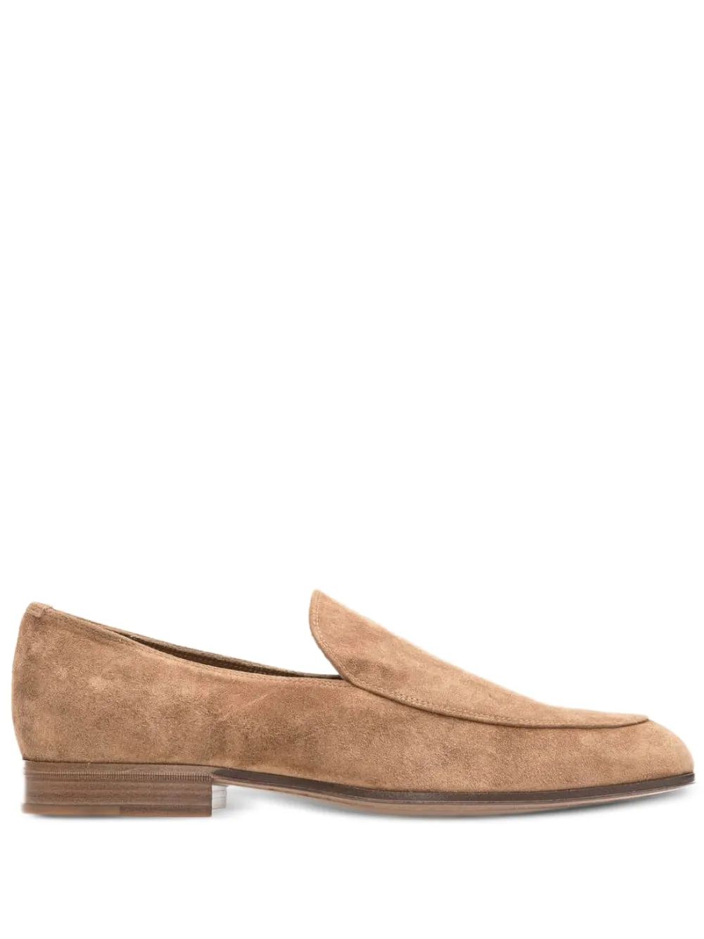Gianvito Rossi suede leather loafers Brown