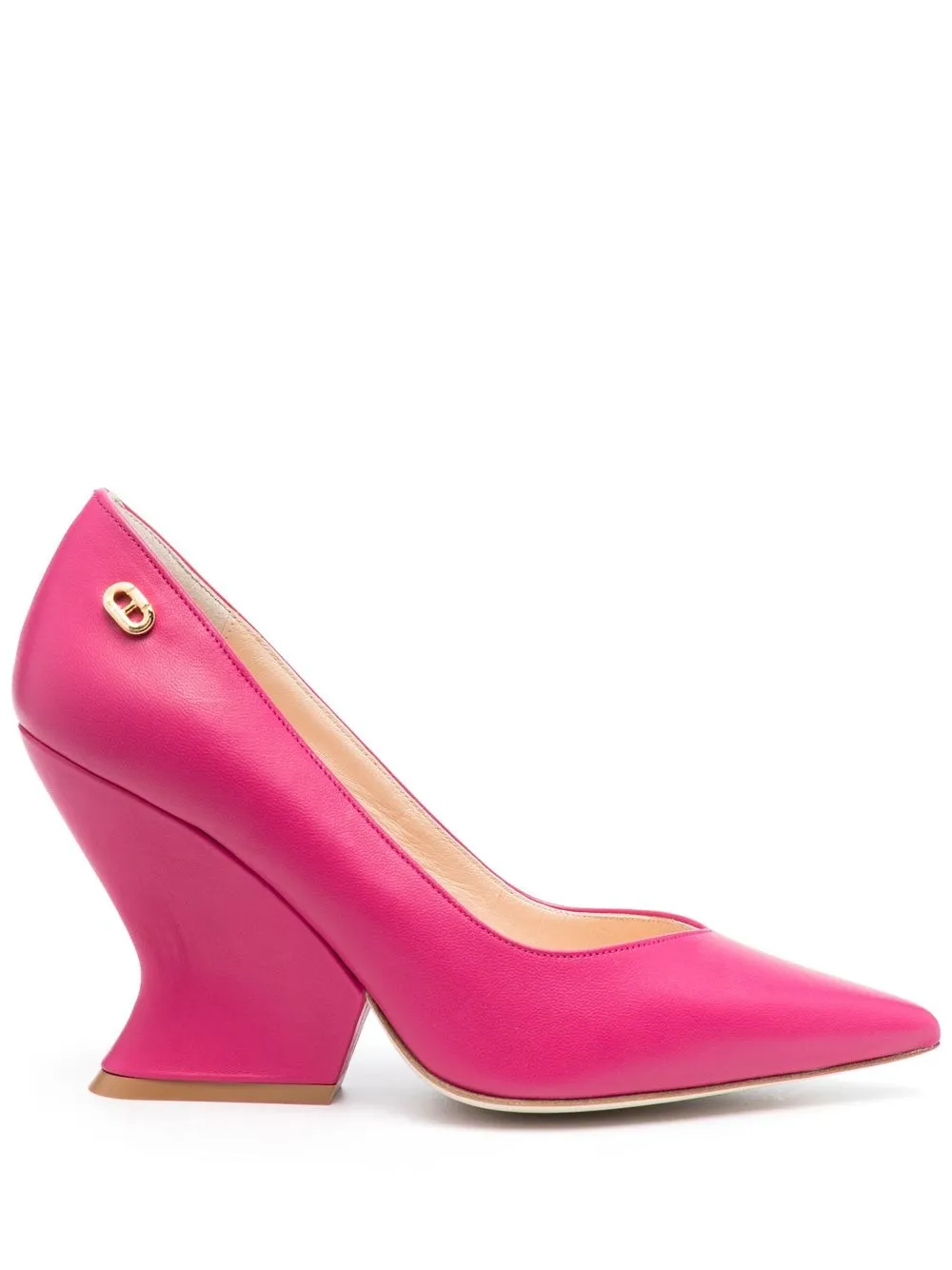 

Dee Ocleppo zapatillas con placa del logo y tacón de 10mm - Rosado