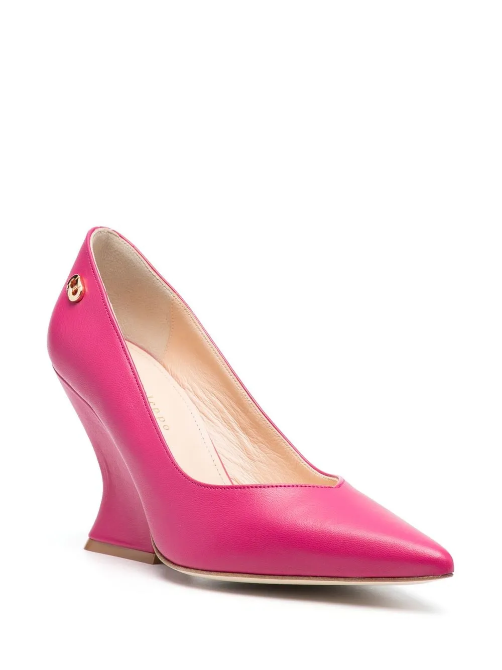 Dee Ocleppo Pumps met logoplakkaat - Roze