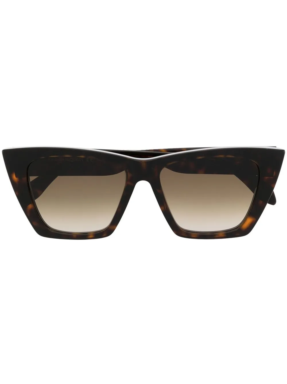 

Alexander McQueen Eyewear lentes de sol con efecto carey - Marrón