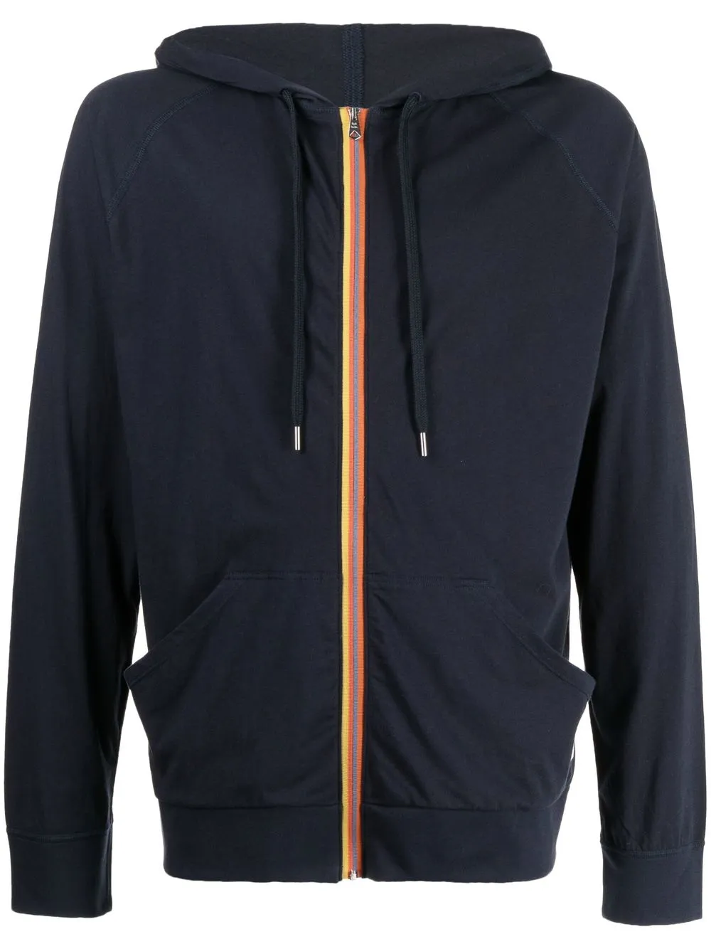 Image 1 of Paul Smith tape-detail zip-up hoodie