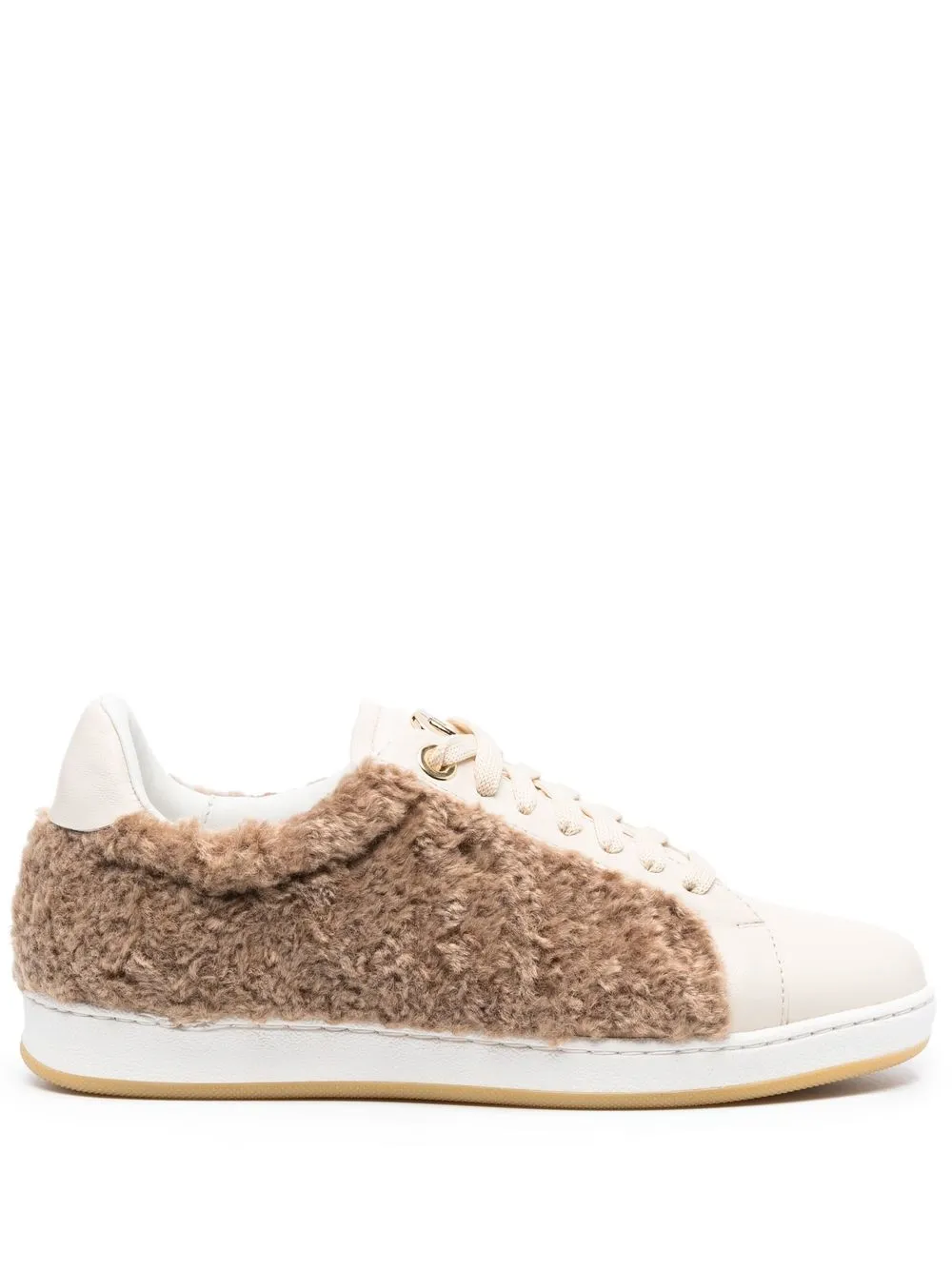 

Dee Ocleppo faux-shearling panel trainers - Neutrals