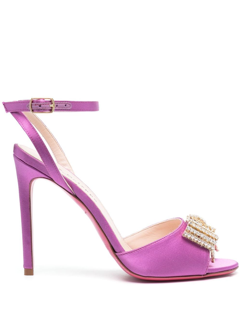 

Dee Ocleppo zapatillas con detalle de moño y tacón de 100mm - Morado