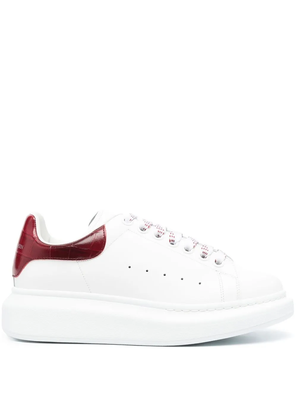 

Alexander McQueen tenis oversize con relieve - Blanco