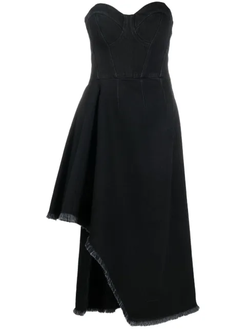 Alexander McQueen asymmetric denim dress
