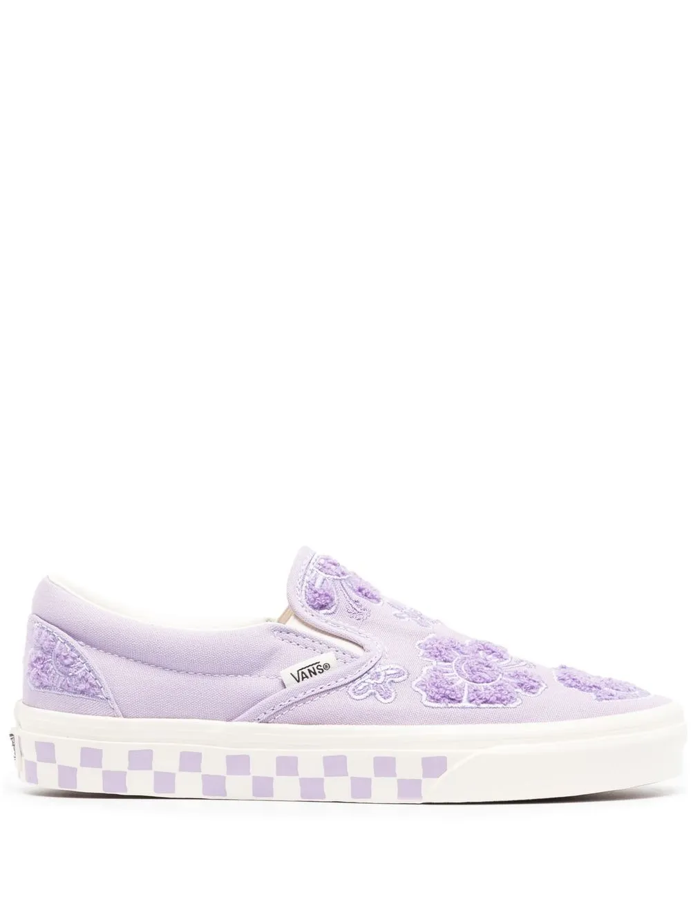 VANS FLORAL-PRINT SLIP-ON SNEAKERS