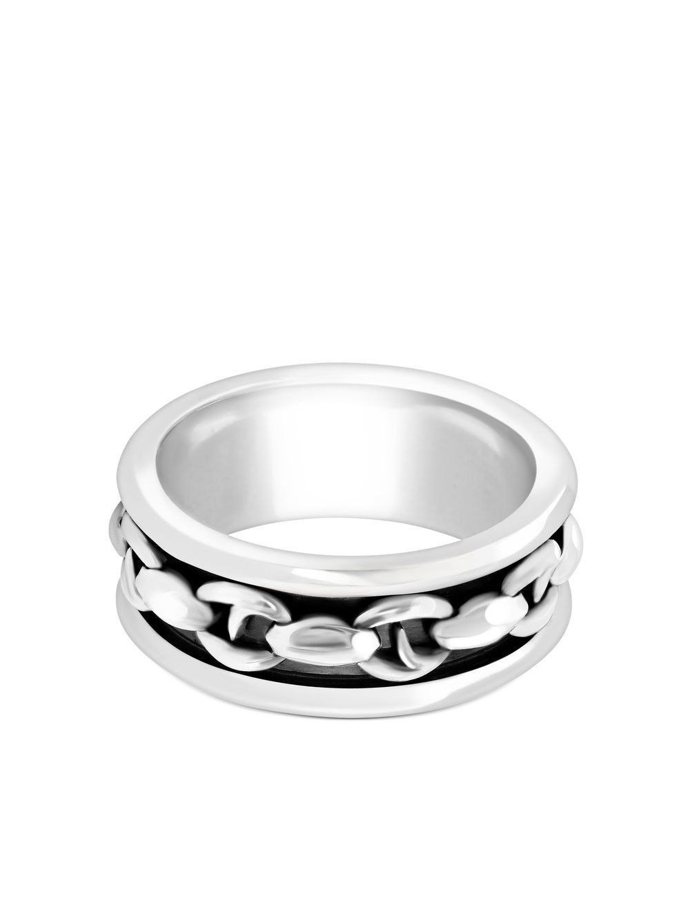 Classic sterling-silver spinning band