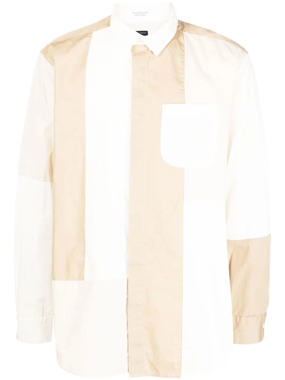 

Engineered Garments camisa con paneles y diseño patchwork - Blanco