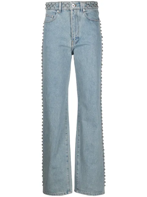 Paco Rabanne studded straight-leg jeans