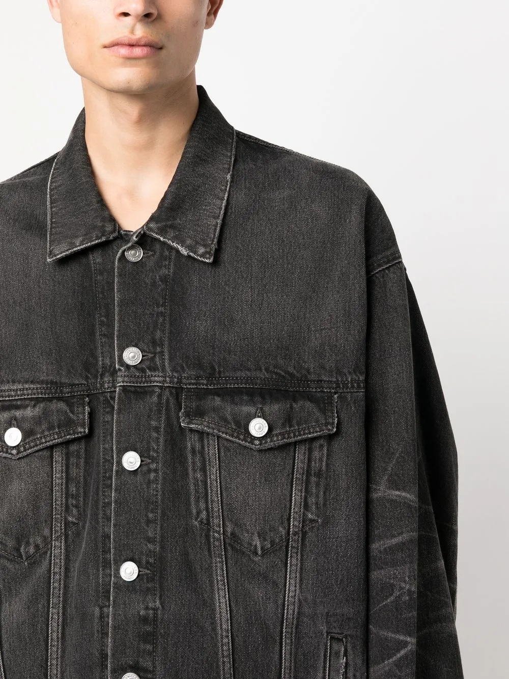 Balenciaga jean hot sale jacket mens