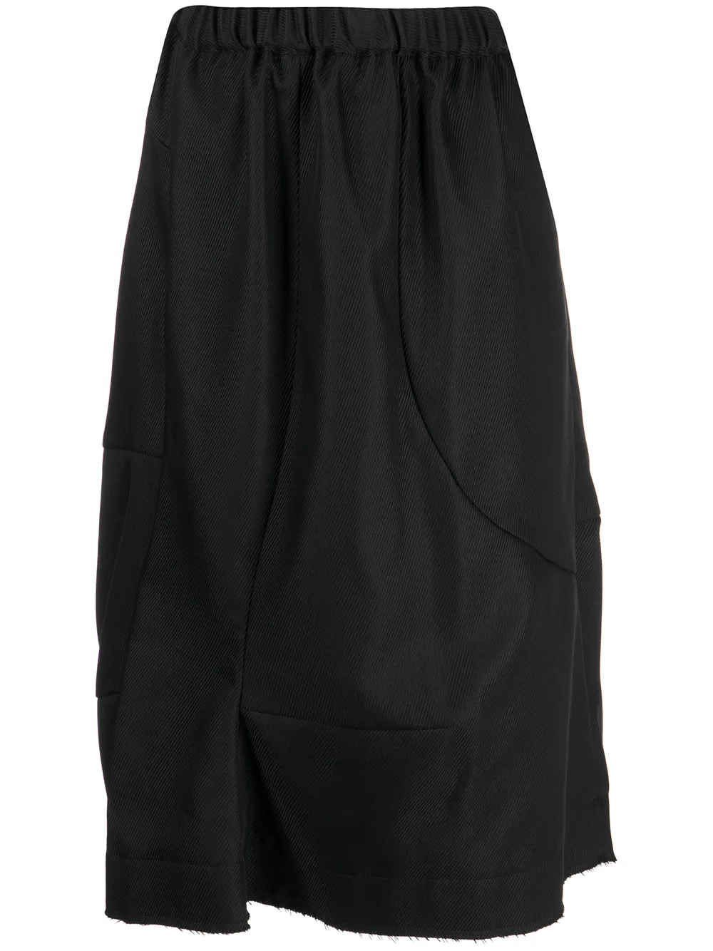 

Comme Des Garçons elasticated asymmetric-panelled skirt - Black