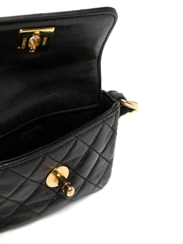 CHANEL ショルダーバッグ CHANEL Pre-Owned 1992 CC Turn-lock Mini Bag | White | FARFETCH