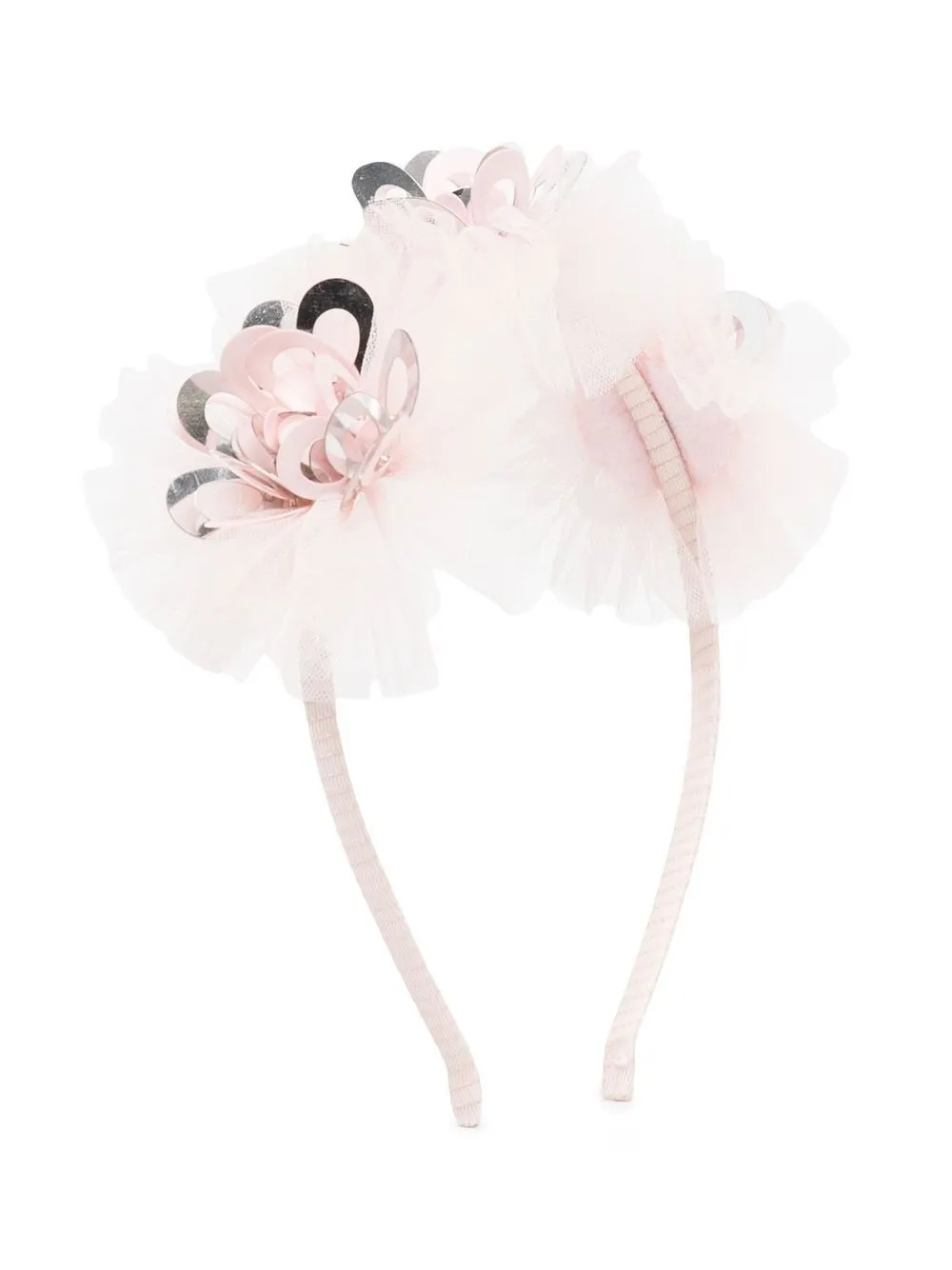 

Tutu Du Monde diadema de tul con motivos florales - Rosado