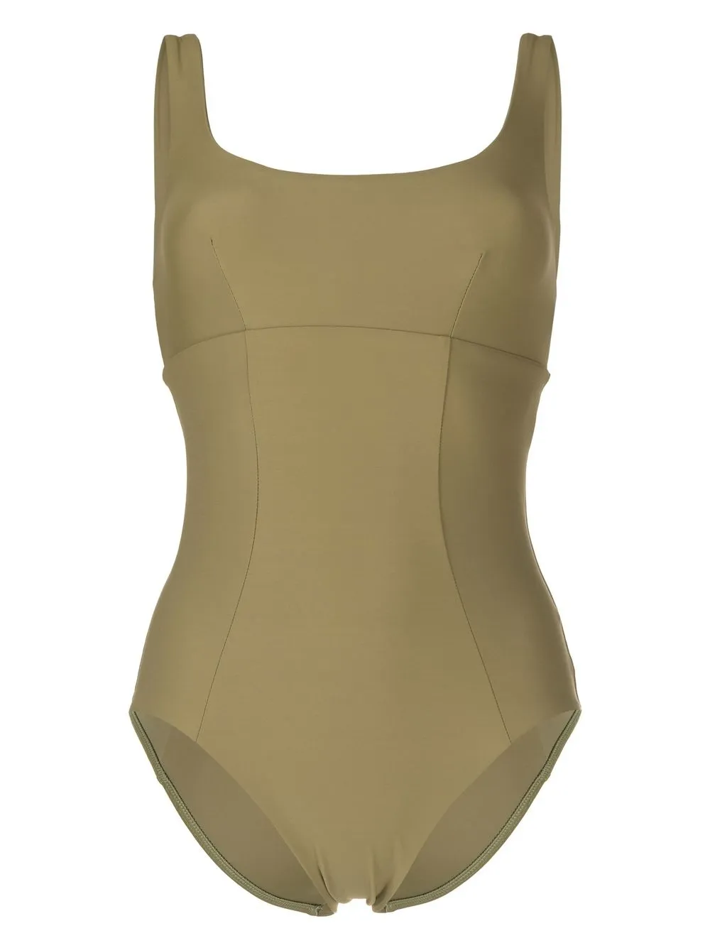 

BONDI BORN Piper square-neck one-piece - Green