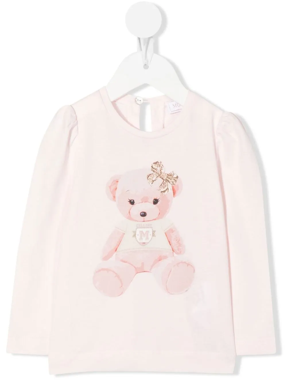

Monnalisa playera con estampado Teddy Bear - Rosado