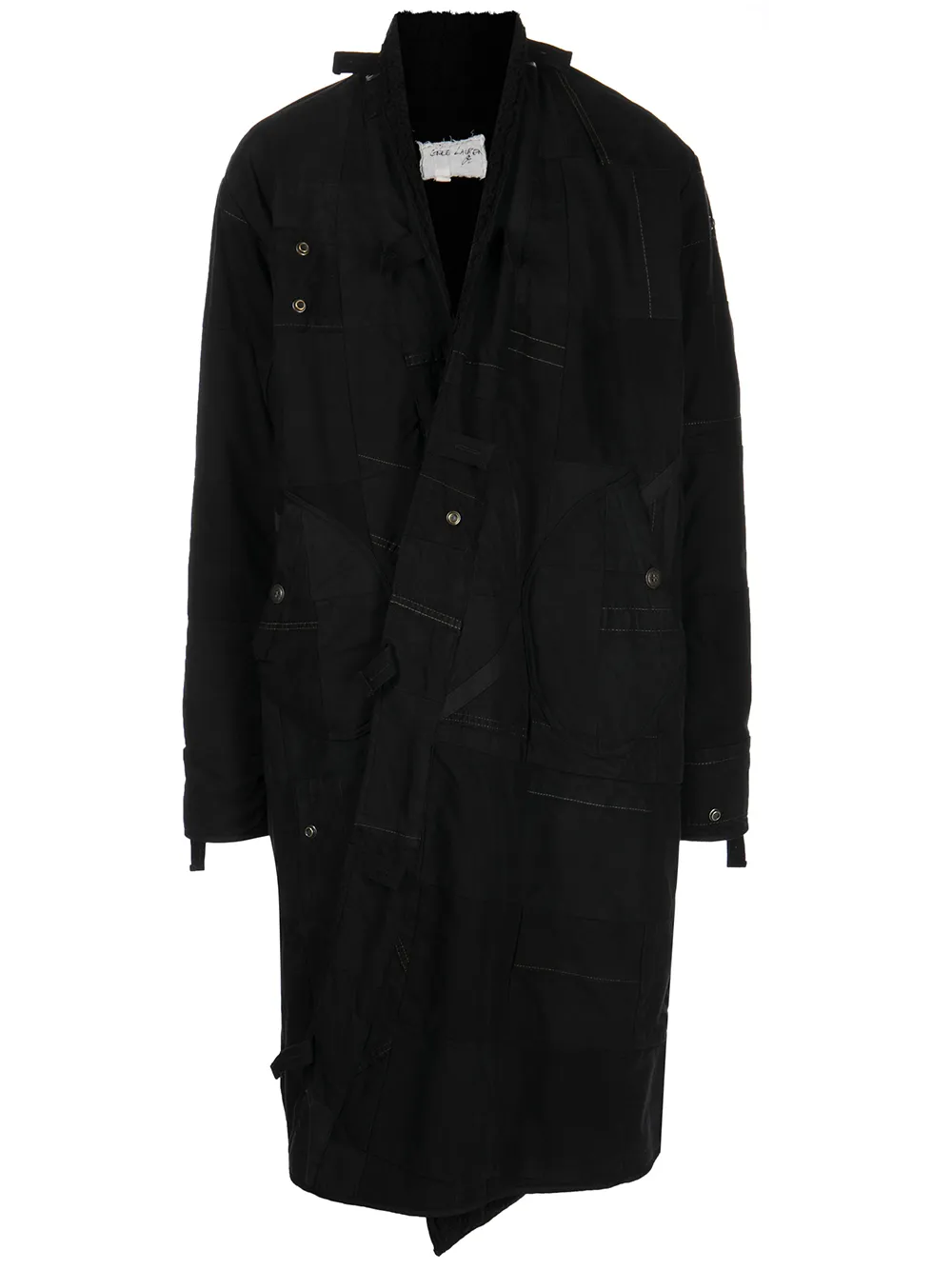 

Greg Lauren patchwork duffel coat - Black