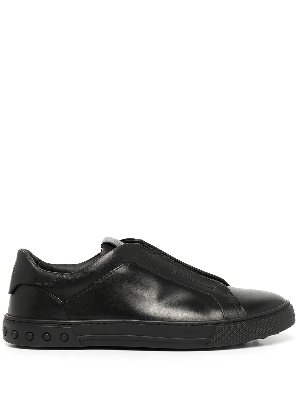 

Tod's slip-on leather trainers - Black