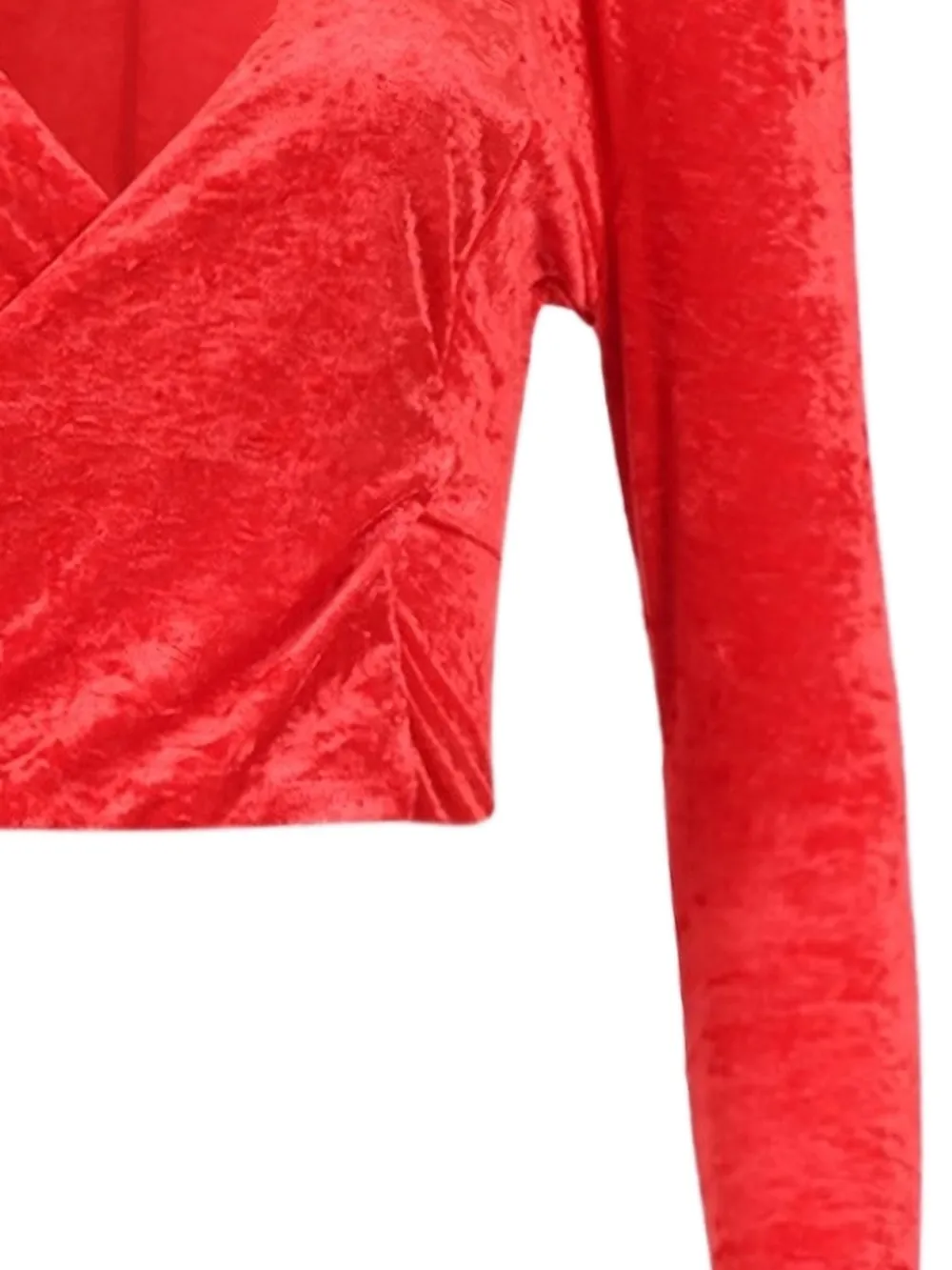 VETEMENTS velvet Dynasty top - Rood