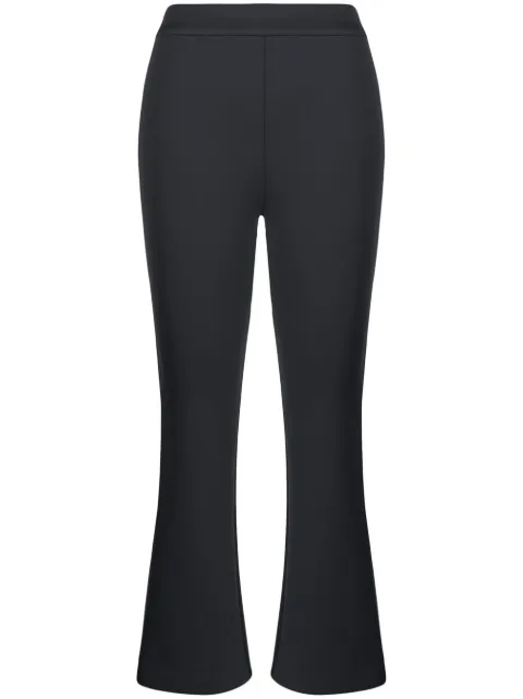 Cynthia Rowley mid-rise flared cropped trousers