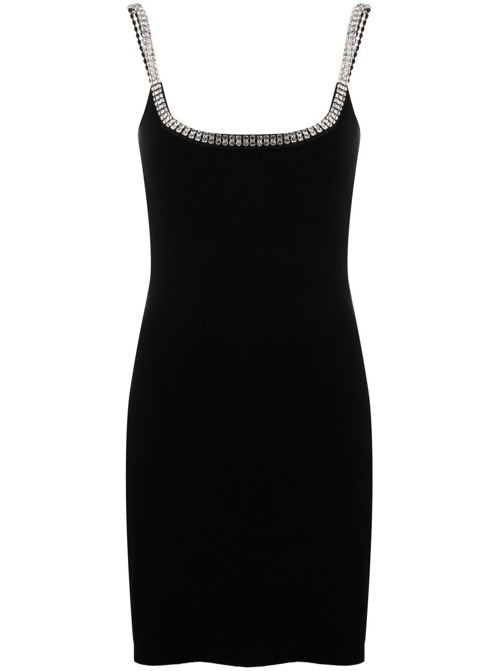 Rabanne Crystal-embellished Sleeveless Minidress In Black