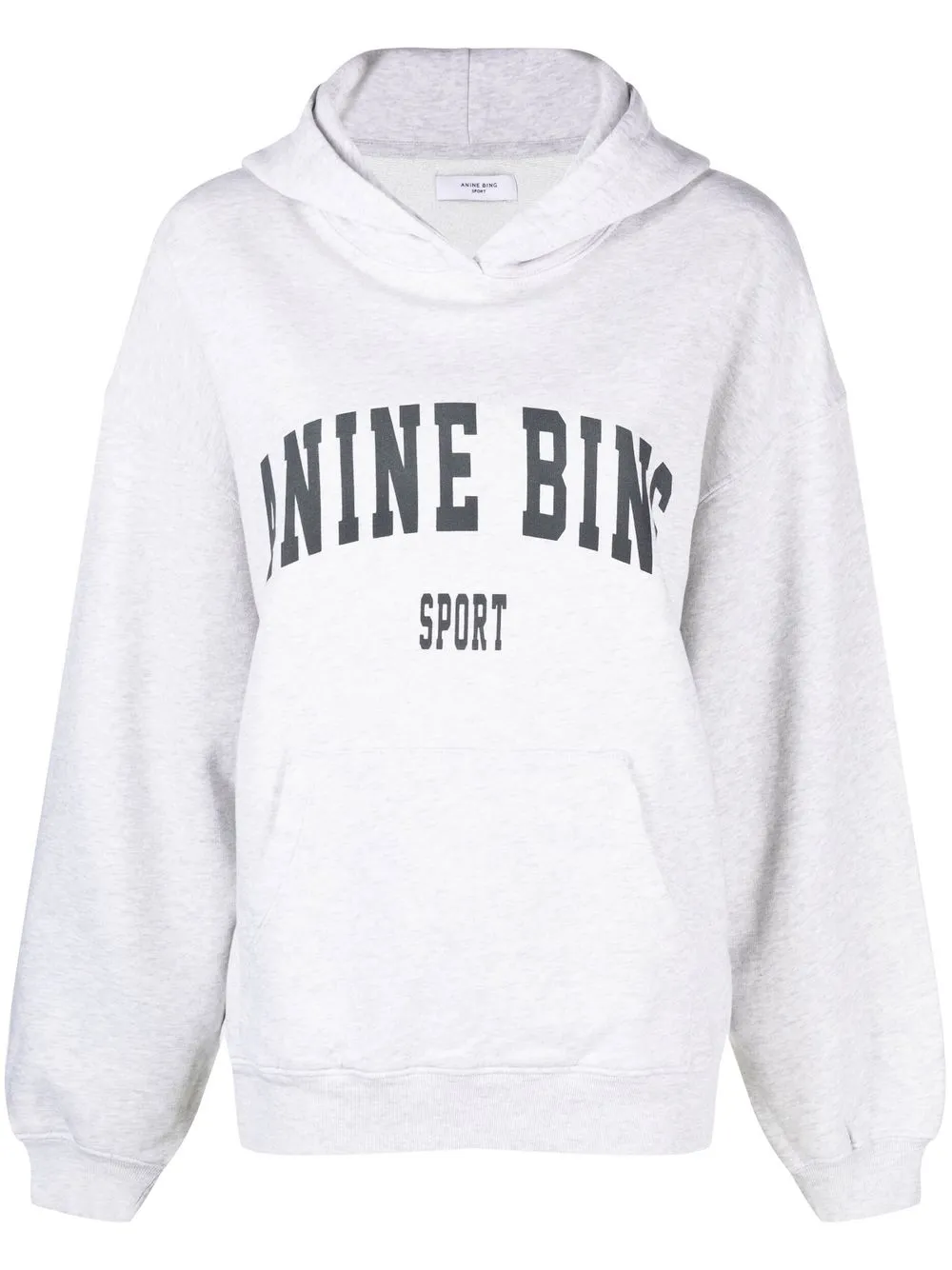 

ANINE BING hoodie con logo estampado - Gris