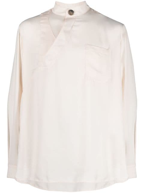 Labrum London Asymmetric long-sleeved shirt