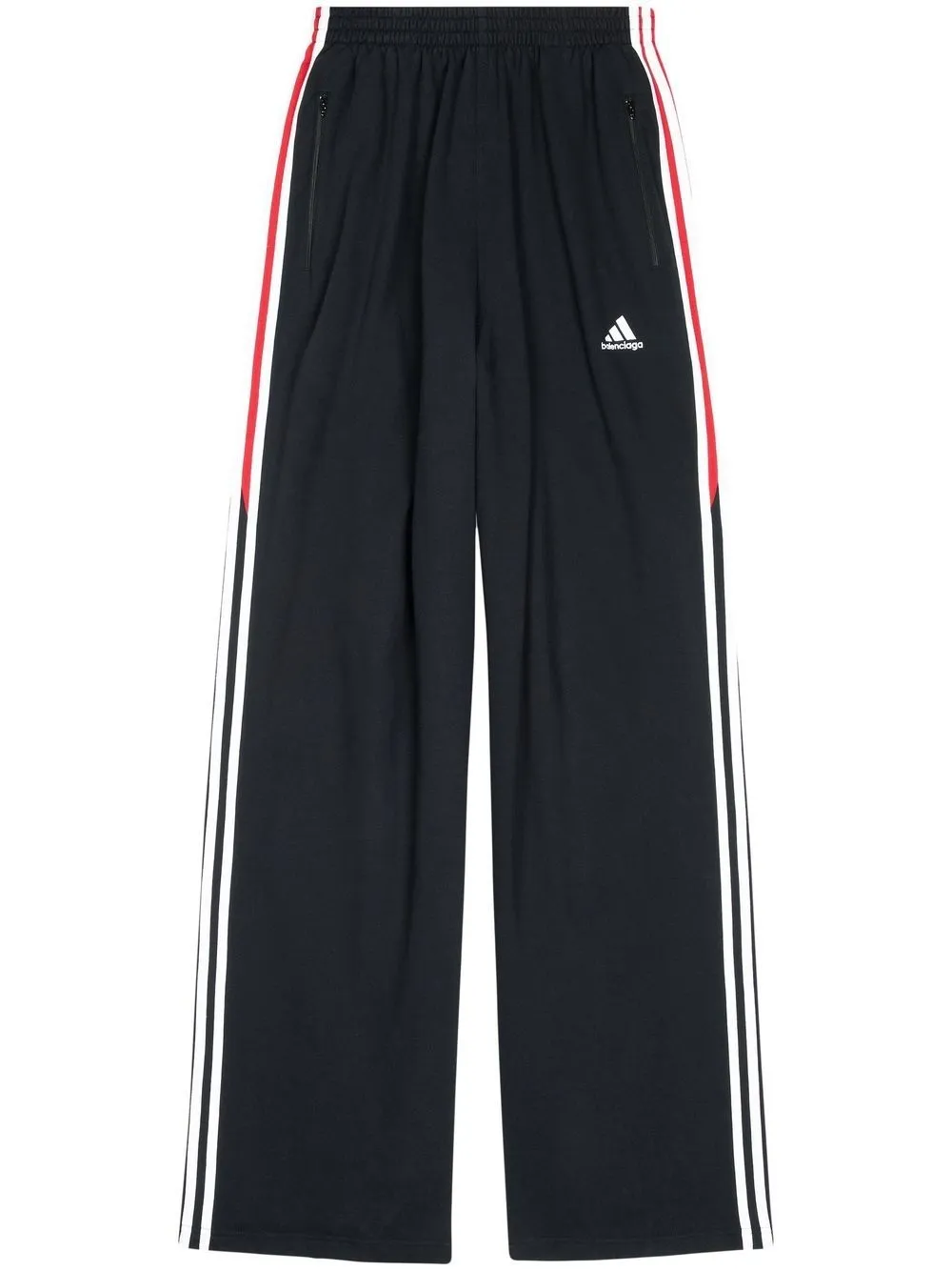 BALENCIAGA X ADIDAS WIDE-LEG TRACK PANTS