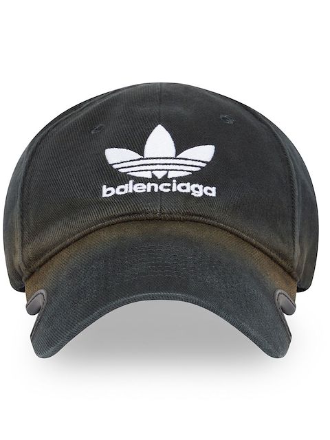 Balenciaga x adidas logo-embroidered cut-out cap