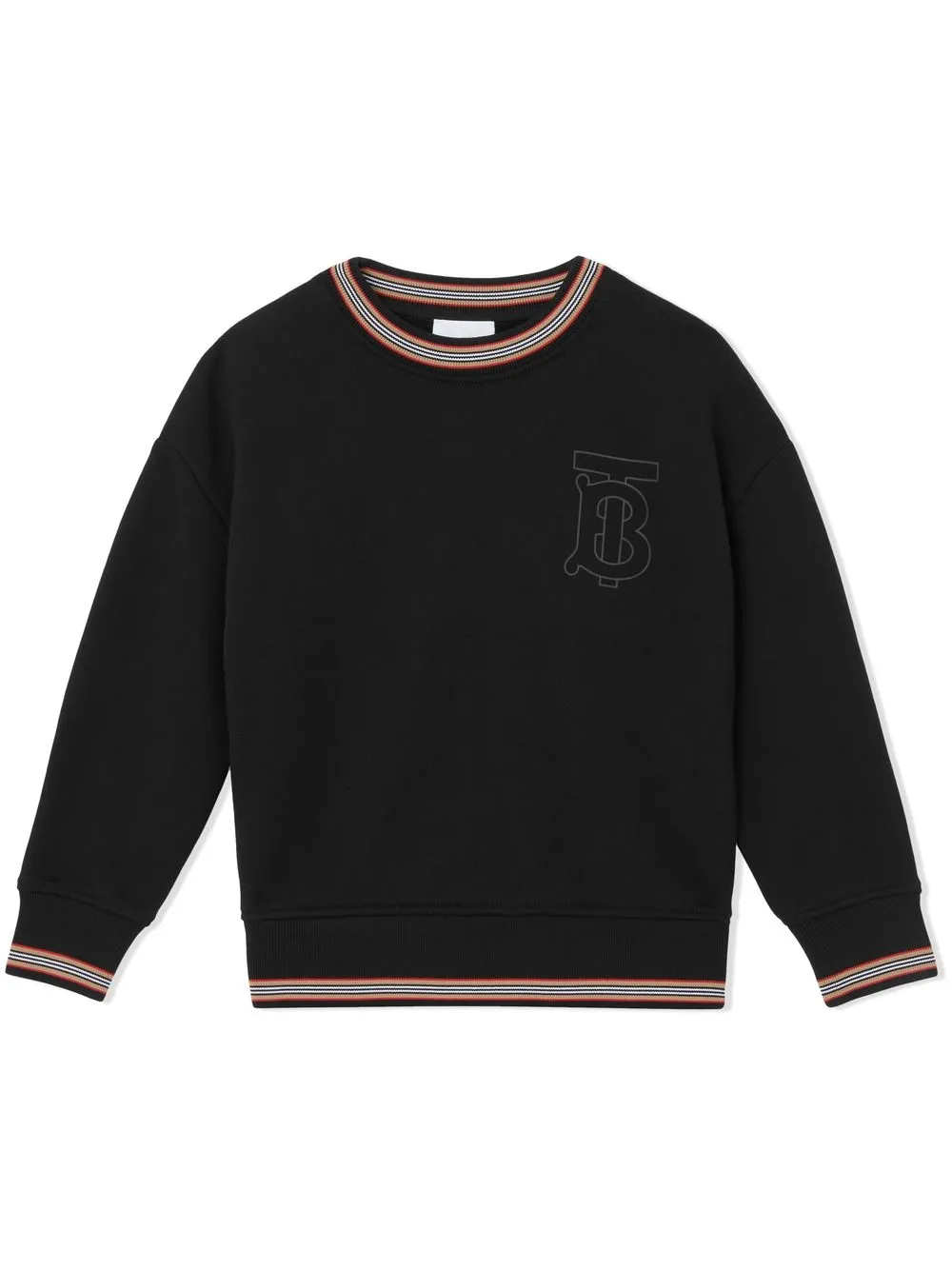 

Burberry Kids sudadera TB Icon Stripe - Negro