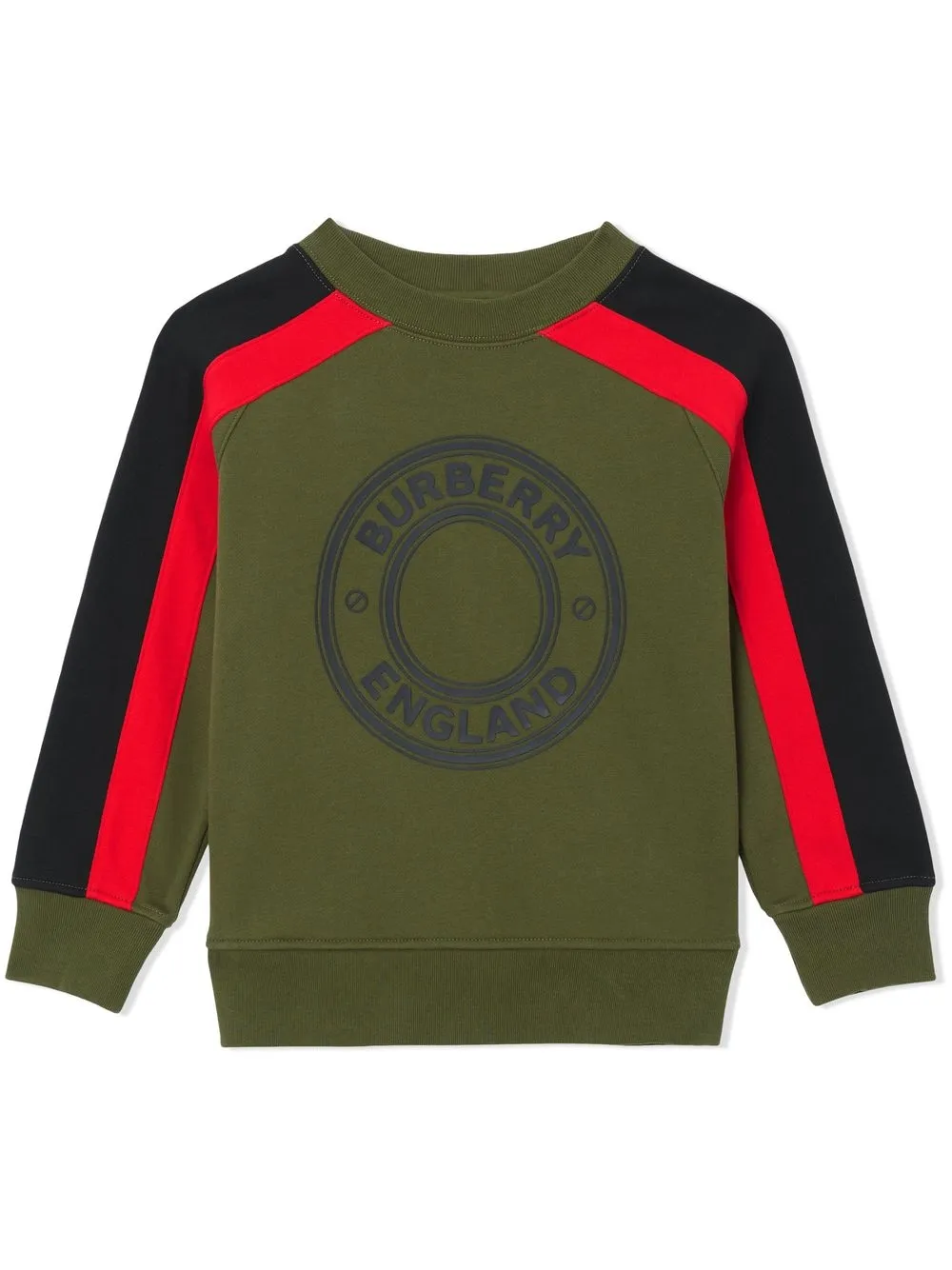 

Burberry Kids logo-print panelled T-shirt - Green