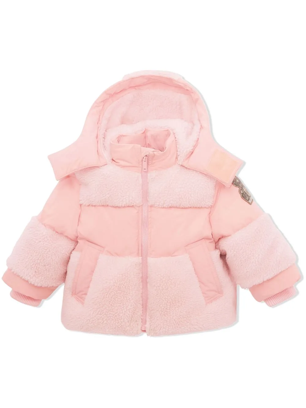 

Burberry Kids Thomas Bear puffer jacket - Pink