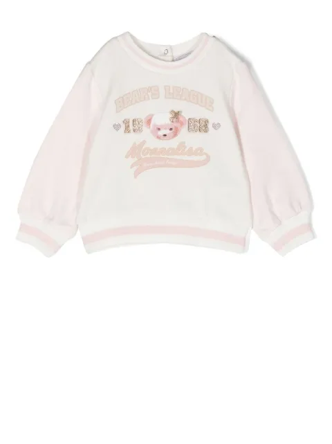 Monnalisa graphic-print crew neck sweatshirt