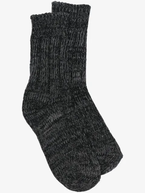 Birkenstock logo-patch ribbed-knit socks 