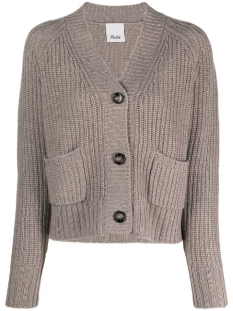 Allude wool-cashmere knit cardigan
