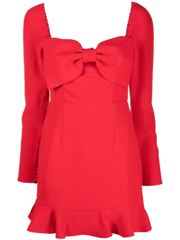 bow sleeve dress