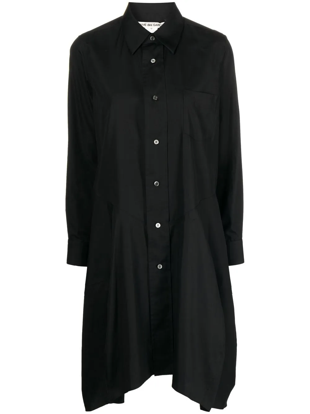 

Comme Des Garçons asymmetric-hem long-sleeve shirt - Black