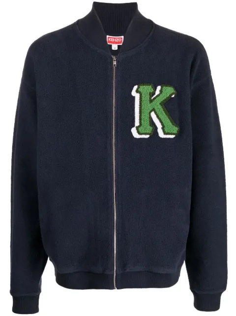 Kenzo logo-print fleece jacket