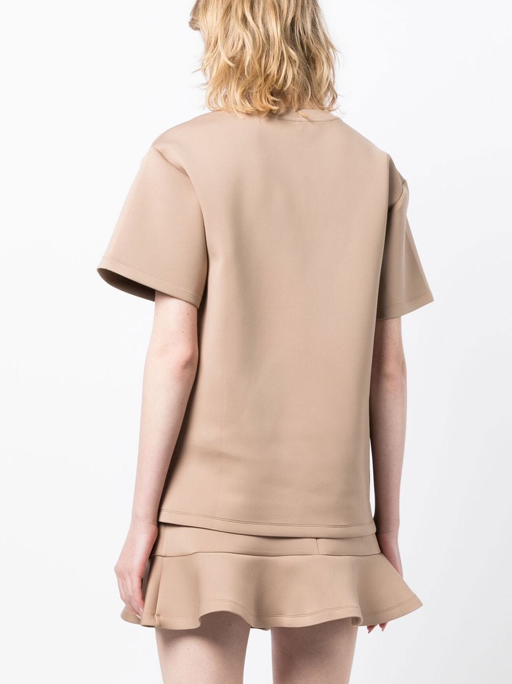 Shop Cynthia Rowley Drop-shoulder Short-sleeved T-shirt In Brown