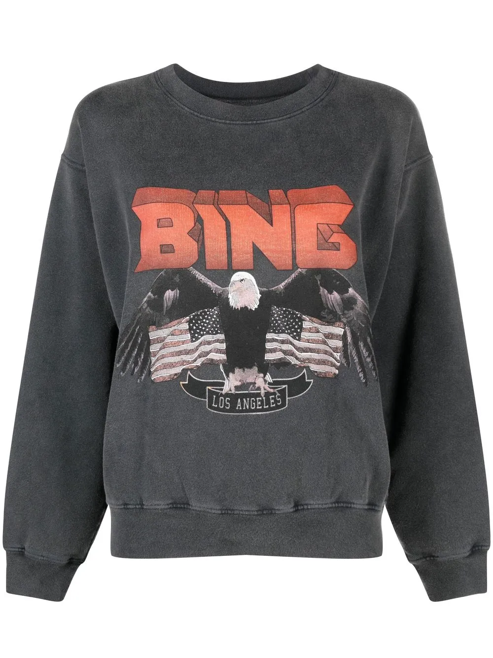 

ANINE BING sudadera con estampado gráfico - Negro