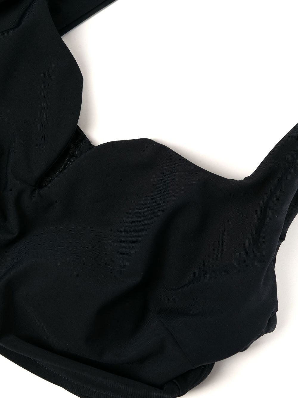 Shop Bondi Born Elora Longline Bikini Top In Black