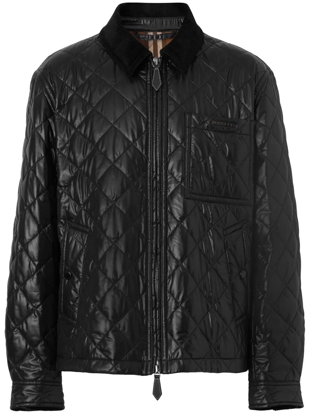 

Burberry diamond-quilted bomber jacket - Black