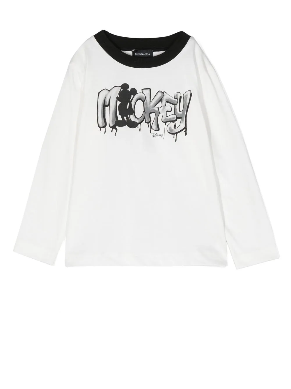 

Monnalisa Mickey Mouse long-sleeved T-shirt - White