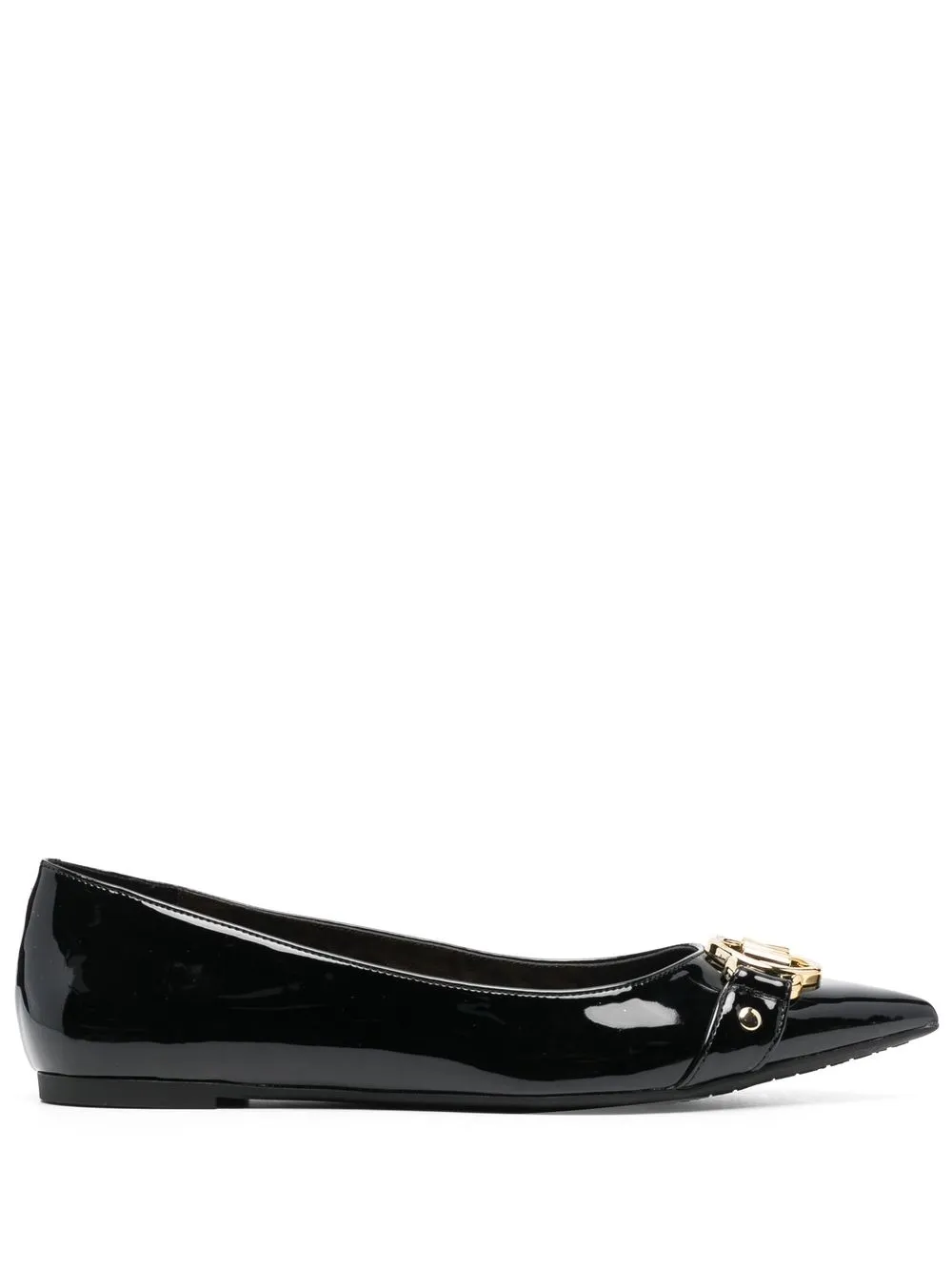 

Michael Michael Kors flats con placa del logo - Negro