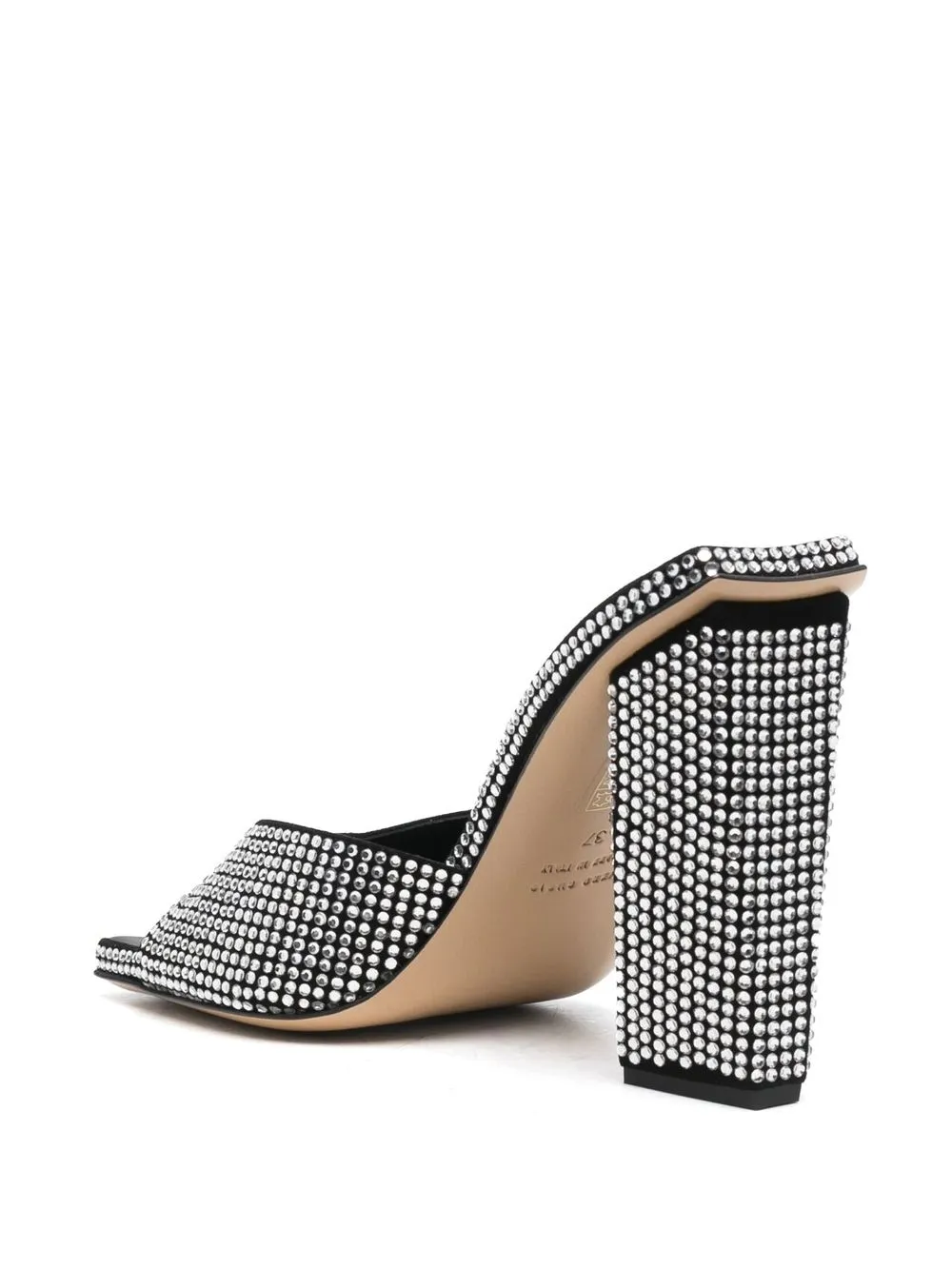 115mm Crystal-Embellished Block Heels