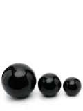 Bosa decorative ceramic sphere (set of 3) - Black