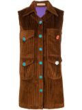 CORMIO corduroy shirt dress - Brown