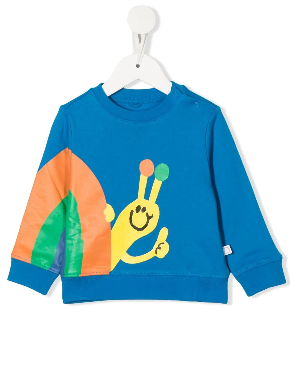 

Stella McCartney Kids snail-print crew-neck sweatshirt - Blue