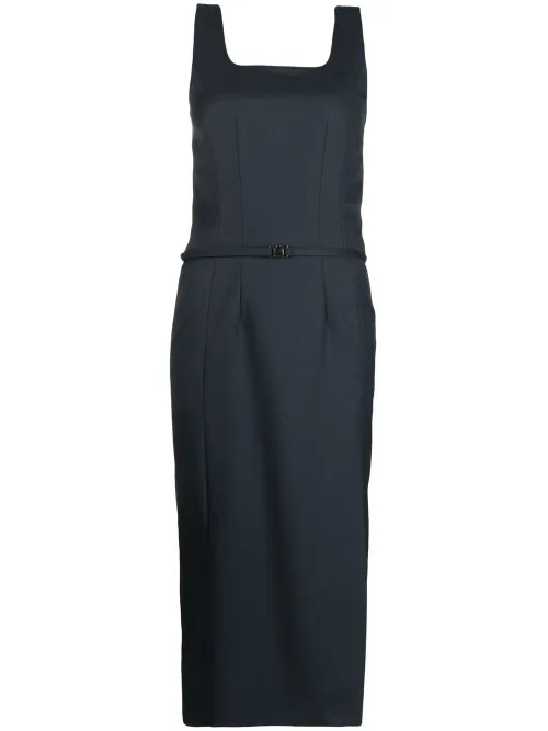 Robe ceinturée à fente latérale - Low Classic - Modalova